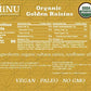 Organic Golden Raisins Sultanas