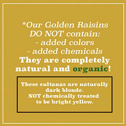Organic Golden Raisins Sultanas
