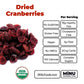 organic dried cranberries non gmo delicious snack food organic dried cranberries benefits bulk